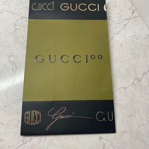GUCCI Green Black Limited Edition 100 Ornate‎ Damask Embossed Paper Shopping Bag